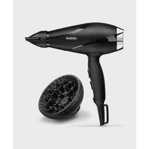 BABYLISS HAIR DRYER SHINE PRO 2200 BLACK/CHROME