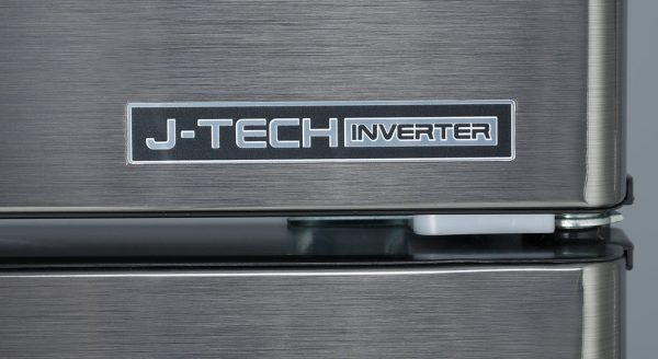 SHARP 278L/224L A++ Inverter Top Mount No Frost Silver Fridge - SJ-S330-SS - Last on Display - Image 7