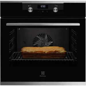 ELECTROLUX 71L Built-in 60cm Black Oven with AquaClean - KOFEH70X