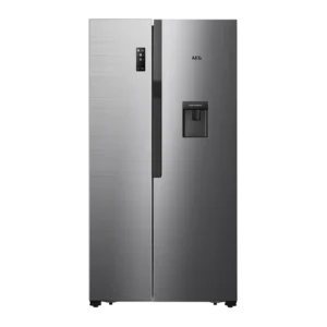 AEG 508L A+ Freestanding Side by Side Stainless Steel Refrigerator with Tankered Water Dispenser - RXB57011NX