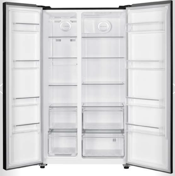 SHARP 655L/521L Inverter Side by Side Black Glass Refrigerator - SJ-X655-BK - Back in Store - Image 2