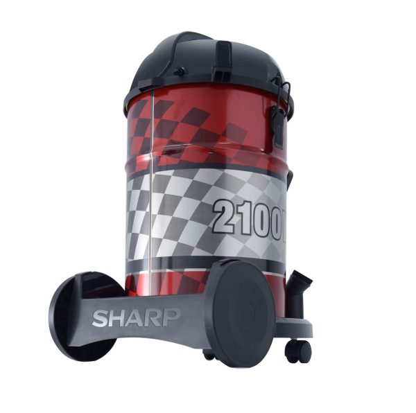 SHARP Barrel Canister Dry Red Vacuum Cleaner 2100W - EC-CA2121-Z - Image 4