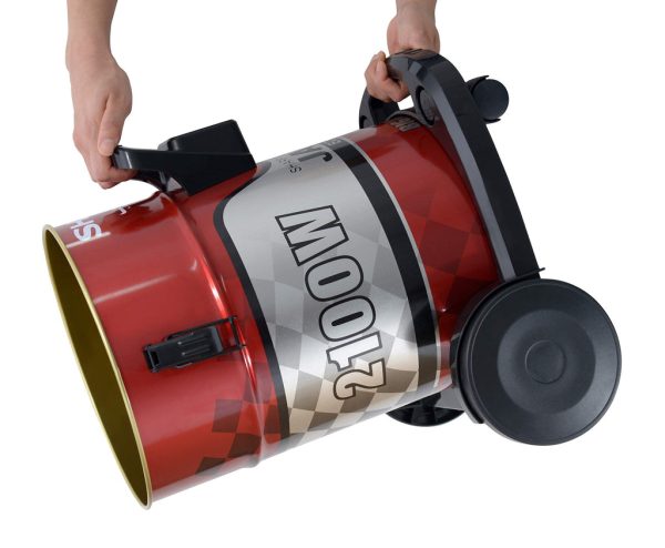 SHARP Barrel Canister Dry Red Vacuum Cleaner 2100W - EC-CA2121-Z - Image 5
