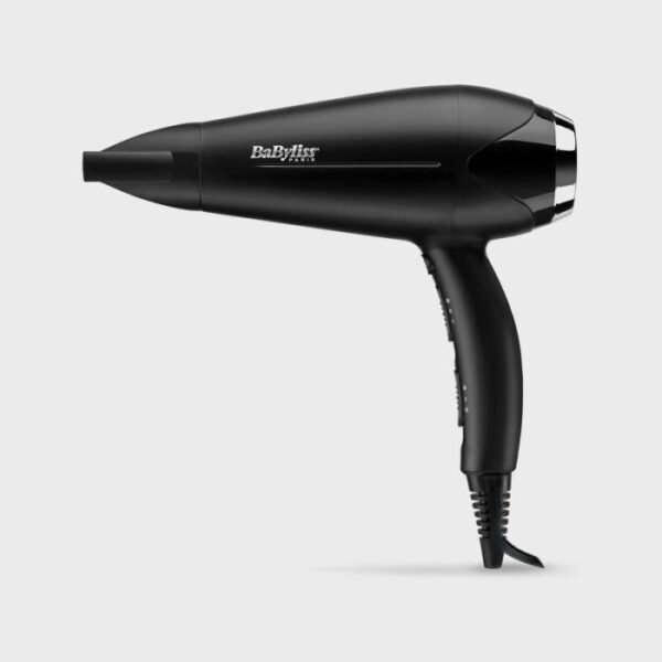 BABYLISS HAIR DRYER TURBO SMOOTH 2200 BLACK/SILVER CHROME