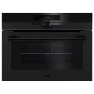 AEG 49L CombiQuick Microwave Oven, Matte Black 45cm - KMK96708PT