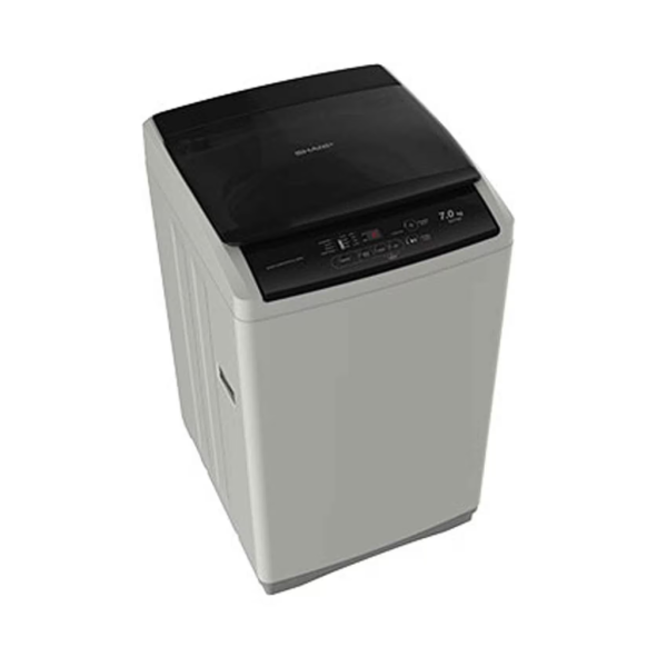 SHARP 7KG Top Loading Diamond Drum Washing Machine - ES-ME75CZ-S - Image 2
