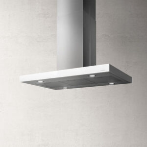 ELICA Joy Island Hood 90 x 60 Stainless Steel with White Finish - JOYISL-WHIX/A/90