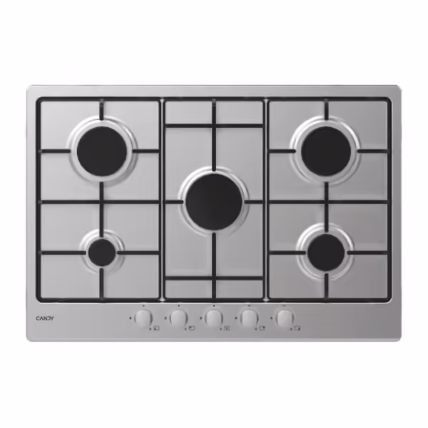 Idea cooktops Gas, 5 zones, Stainless steel, Flat stainless steel, L x D x H (mm): 745X510X35