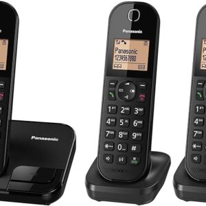 Panasonic Cordless Phone, 3 Sets, KX-TGC413UEB