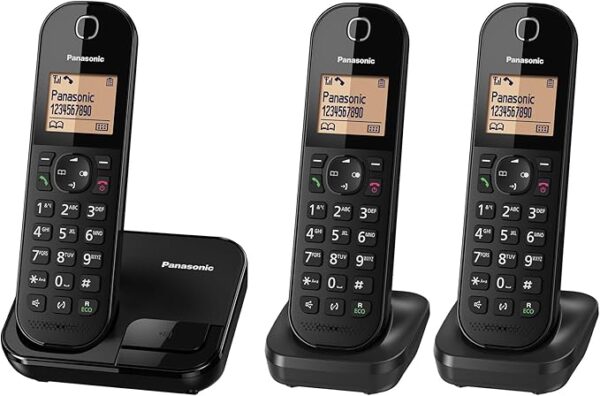 Panasonic Cordless Phone, 3 Sets, KX-TGC413UEB