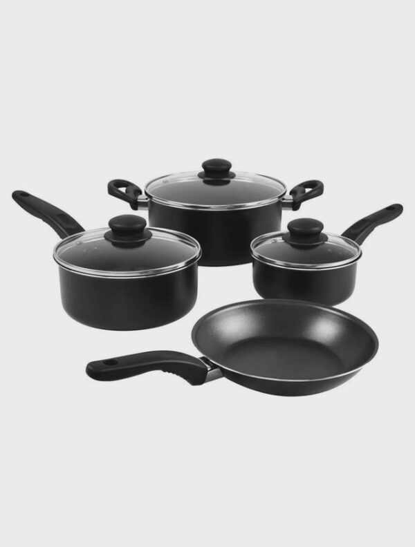 POT SET 7PCS DECAKILA KMEP004B NON-STICK COOKWARE SET BLACK