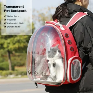 Space Capsule Pet Backpack Carrier Bubble Carrying Bag for Dogs/Cats/Birds/Rabbits