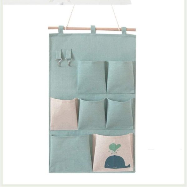 Wall Hanging Home Space-Saving Hanging Geometric Organizer Storage 7 Pockets - Image 3
