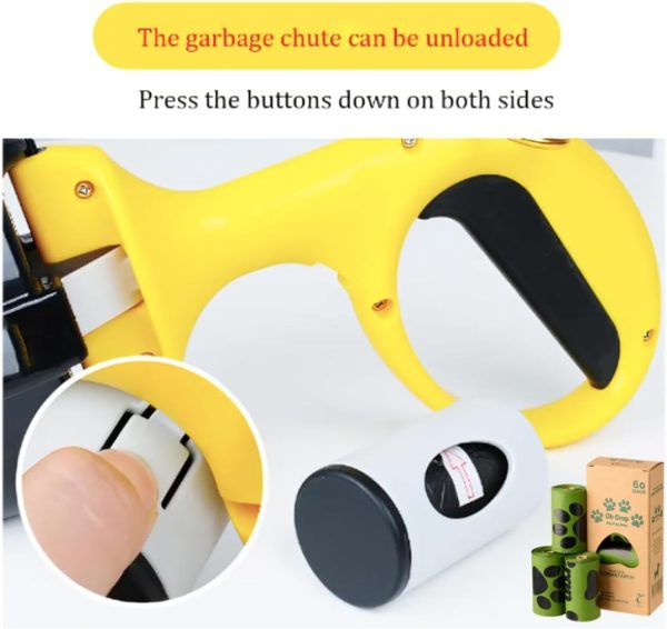 Pet Pooper Scooper Jaw Clamp Heavy Duty Long Handle with Bag Attachment - Image 2