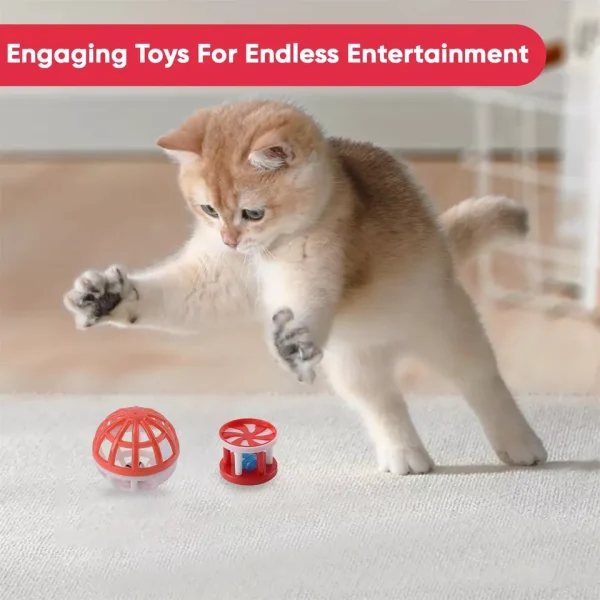 Interactive Indoor Kitten/Cat Toy Set (Including Cat Tunnel) - Image 7